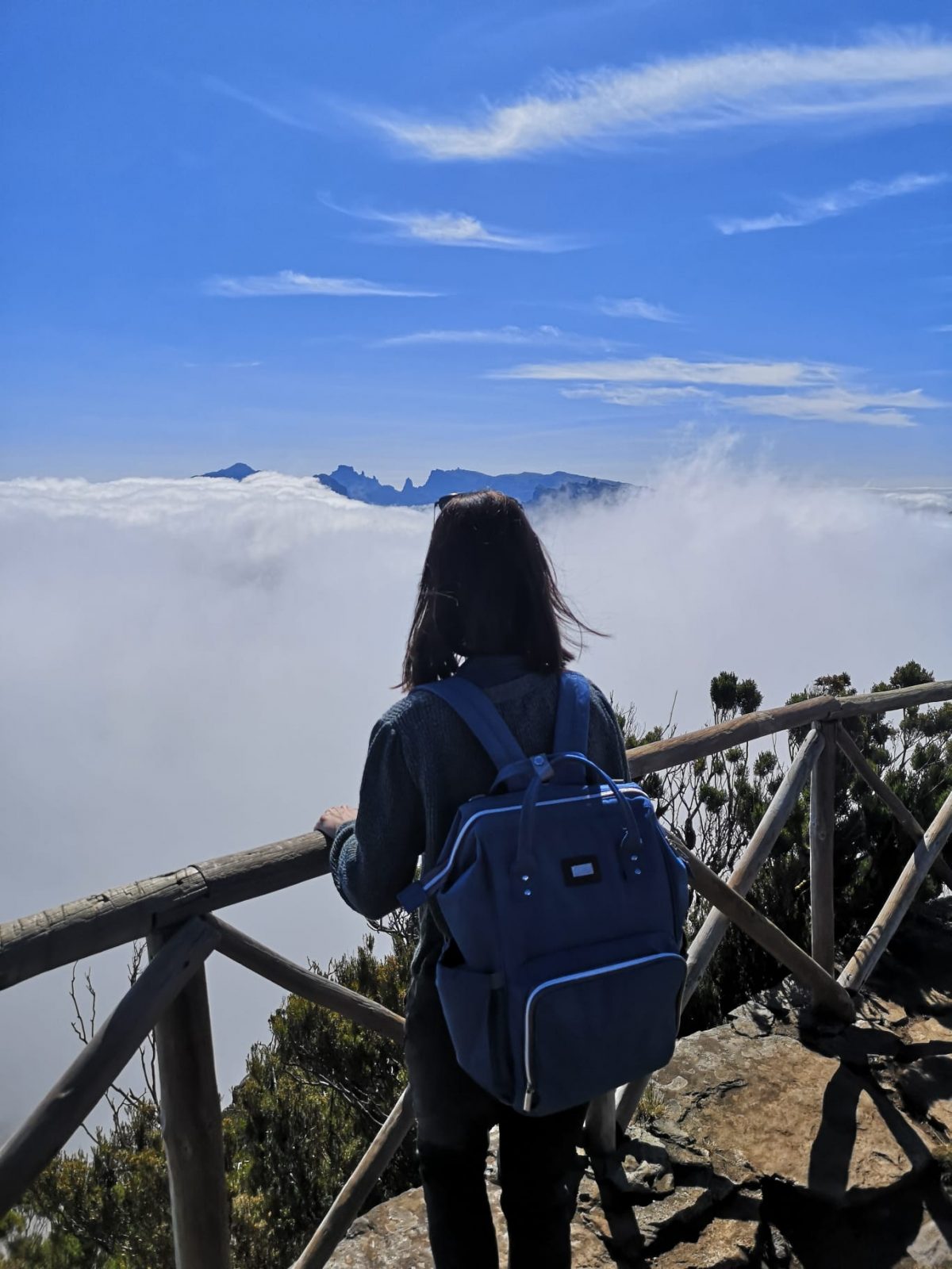 Über den Wolken: Blick auf die umliegenden Berggipfel Madeiras Über den Wolken: Blick vom Bico da Cana auf umliegende Berggipfel