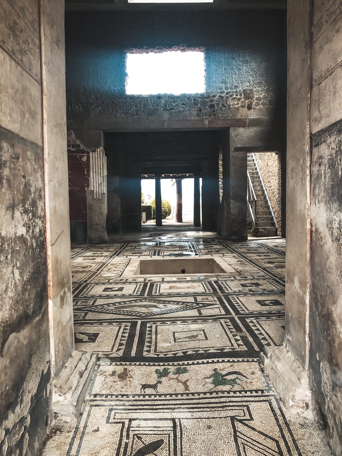 Blick in eines der Häuser Blick in eines der Häuser von Pompeji