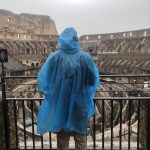 Kolosseum in Rom bei Regen
