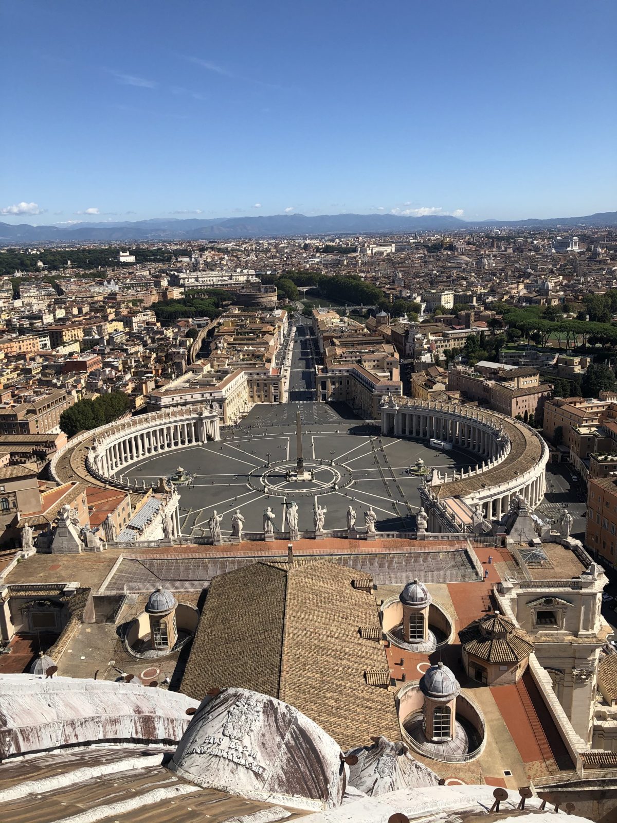 Blick über Rom vom Petersdom aus Aussicht vom Petersdom über Rom
