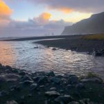 Black Sand Beach in Vík, Island