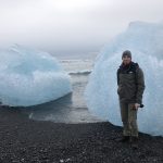 Eisberge am Diamond Beach, Gletscherlagune Jökulsarlon, Island