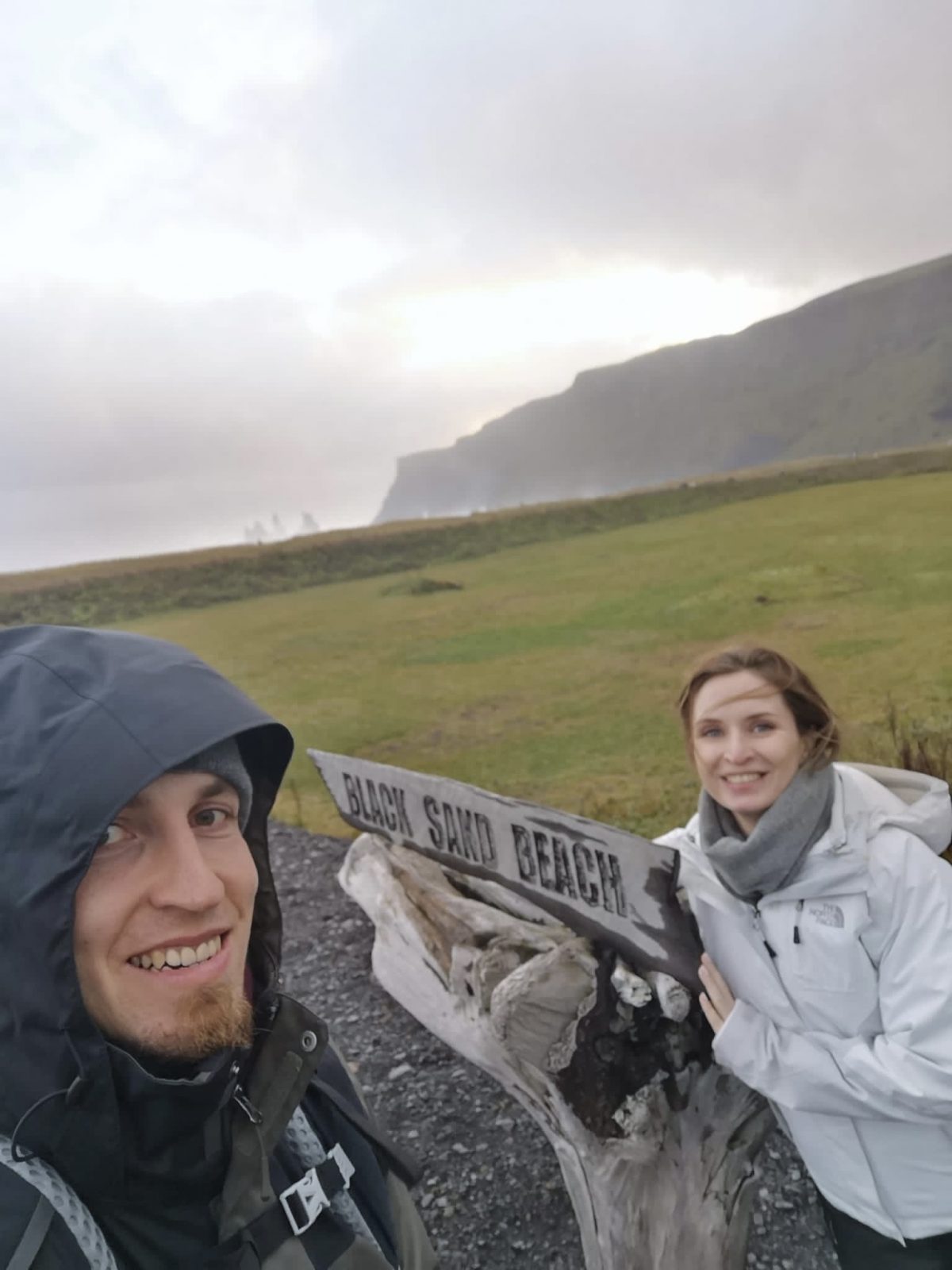 Black Sand Beach in Vík, Island
