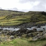 Fossá Wasserfall und Fluss in Island