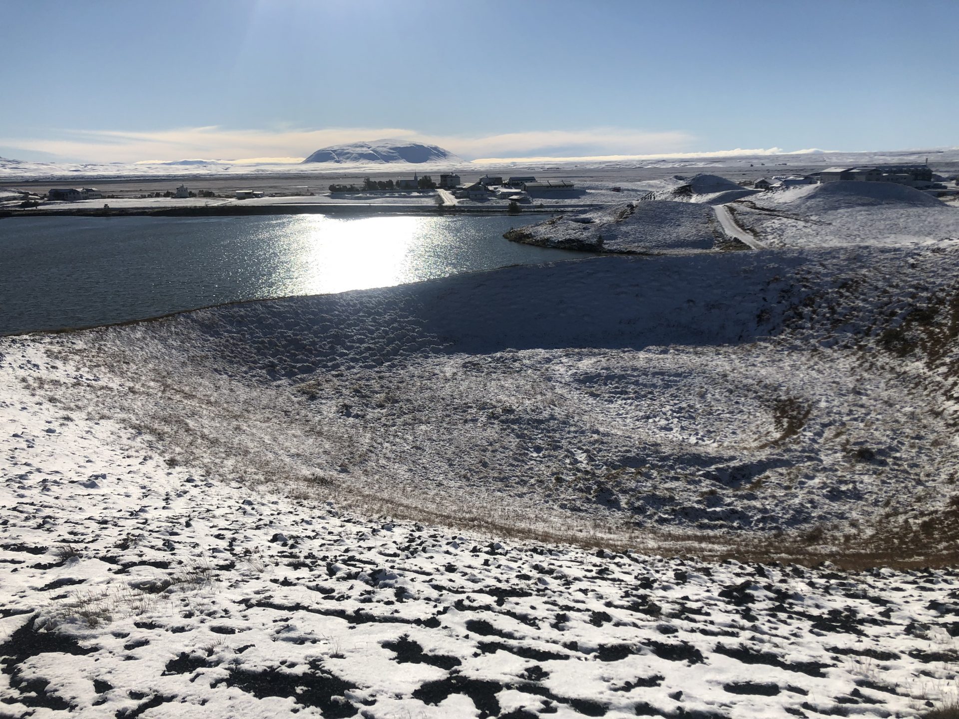 Pseudokrater Skustadir, Island