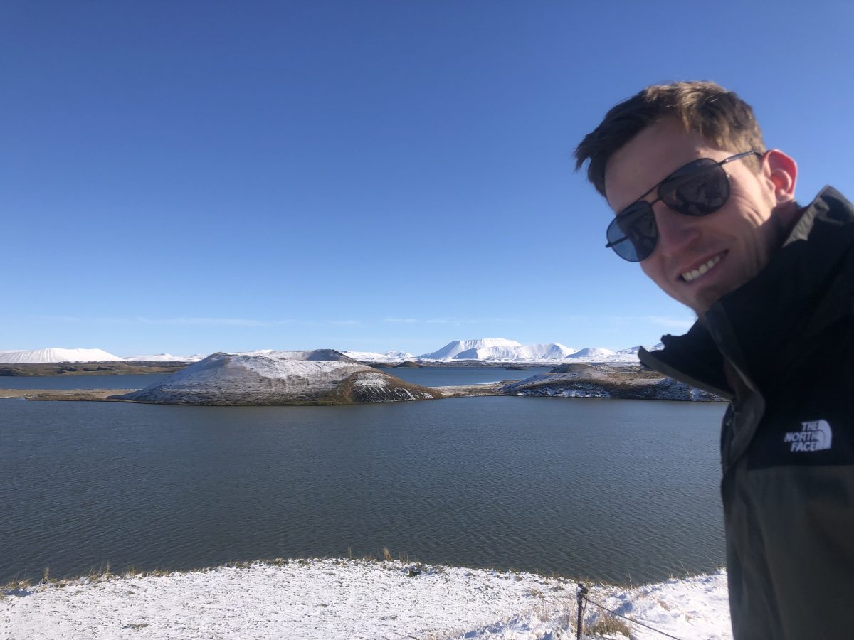 Pseudokrater Skustadir, Island