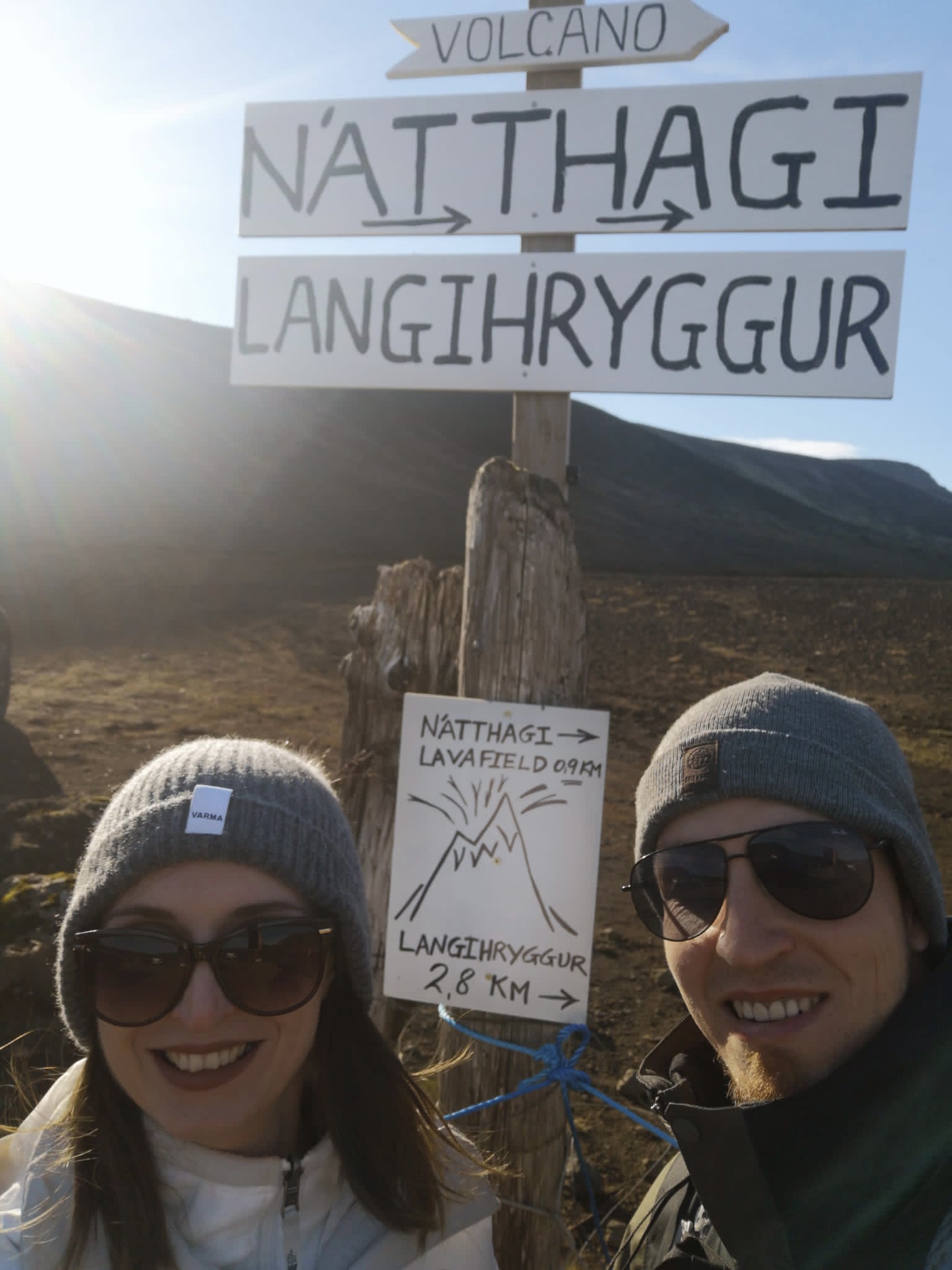 Wanderung zum Vulkanausbruch auf Island