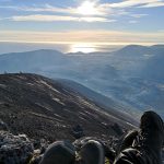 Aussicht vom Gipfel über Island und Lavafelder