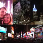 New York bei Nacht: Times Square, Empire State Building und Rockefeller Center Weihnachtsbaum