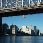 New York Urlaub für Familien: Roosevelt Island Tram über dem East River