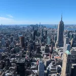 New York Familienurlaub: Aussicht vom Top of the Rock (Rockefeller Center) auf Manhattan