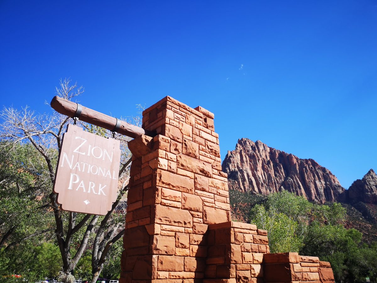 Roadtrip im Westen der USA: Zion Nationalpark Eingang