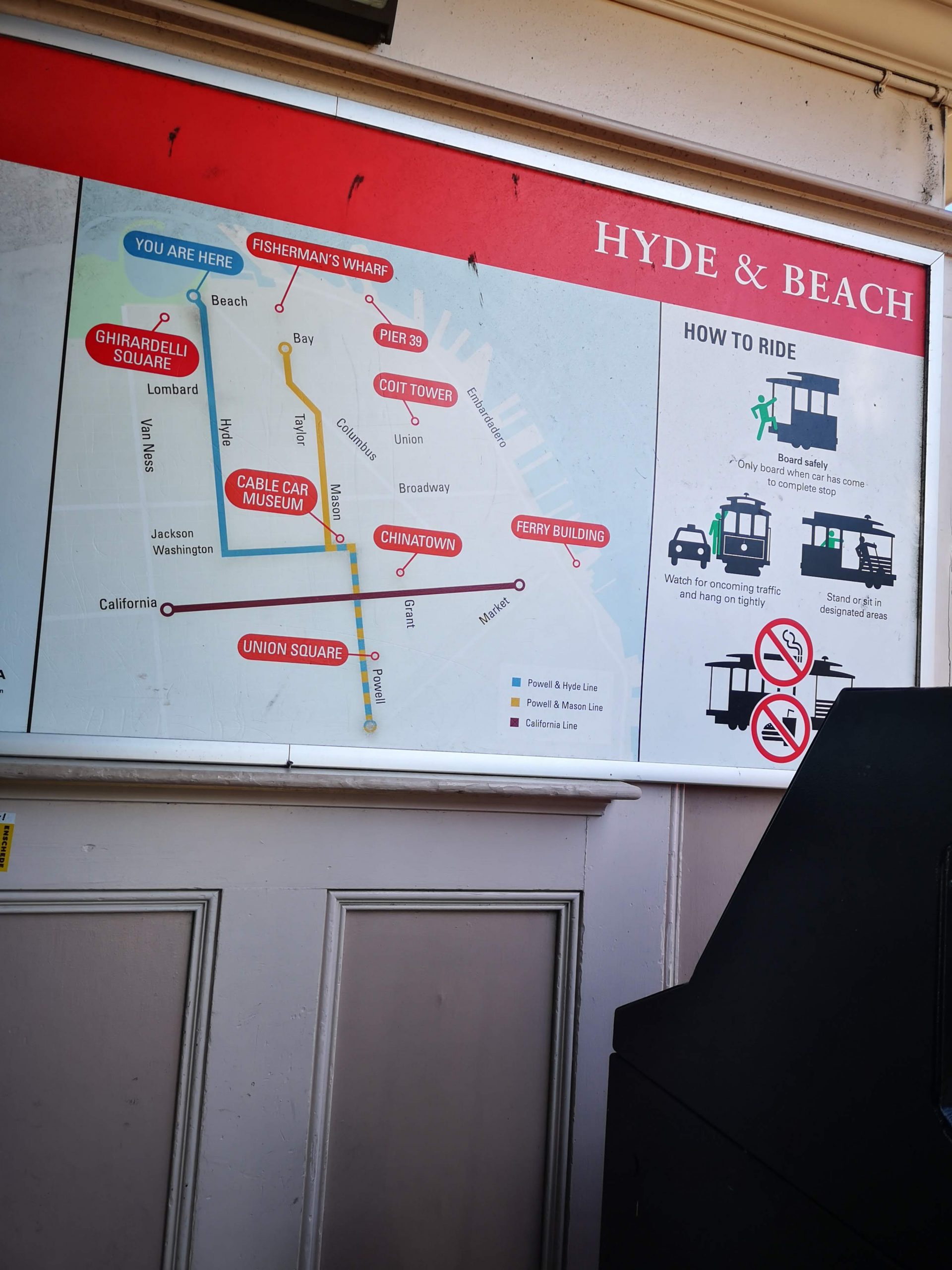 Roadtrip USA Westen: San Francisco Cable Car Fahrplan