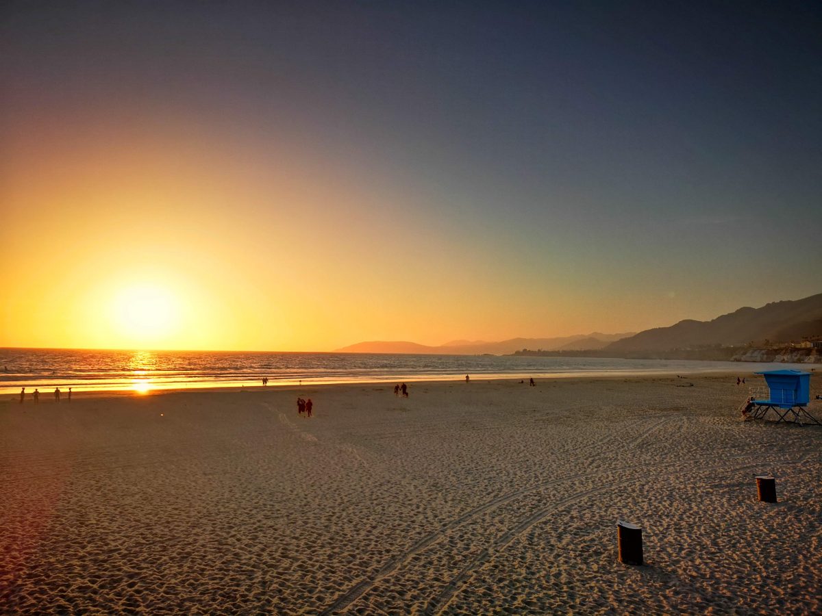 Roadtrip im Westen der USA: Strand in Pismo Beach bei Sonnenuntergang