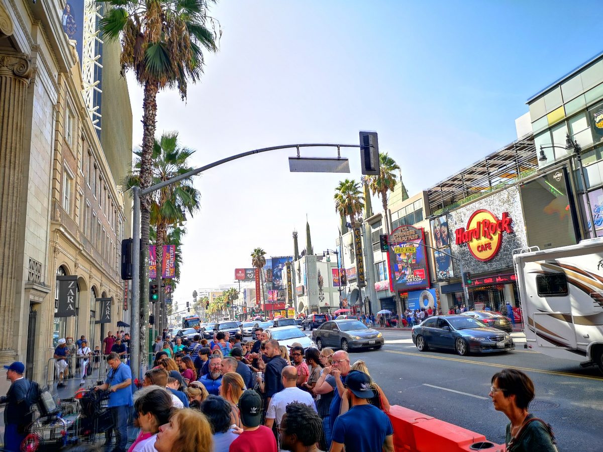 Roadtrip USA Westen: Dreharbeiten am Hollywood Boulevard