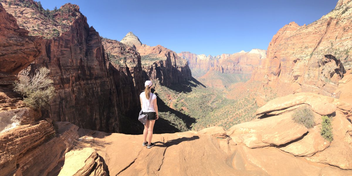 Zion National Park Lookout, Roadtrip Westen der USA