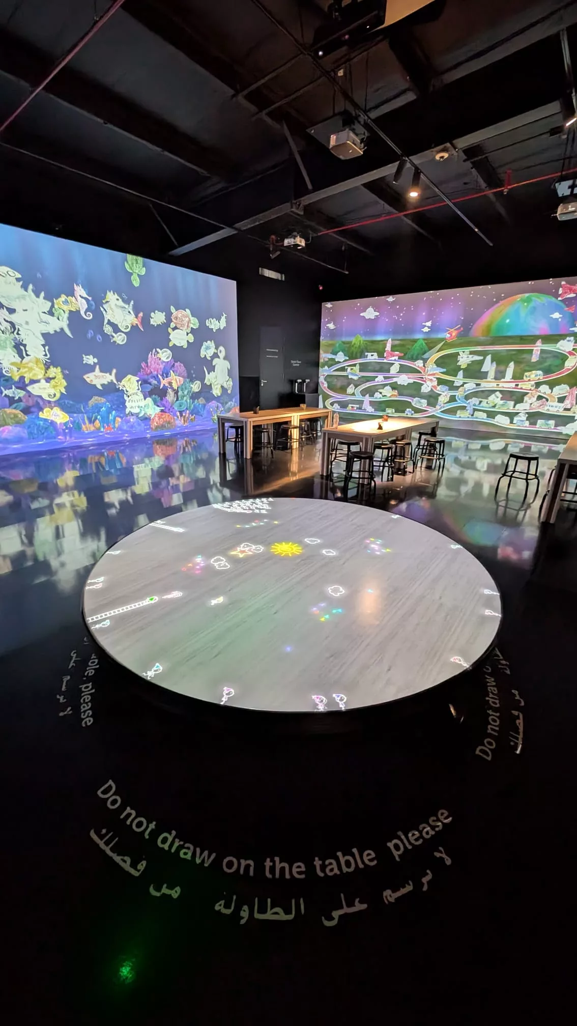 DIe Kreativecke des Future Park Bereichs im Olioli Kindermuseum