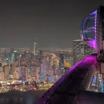 Oben angekommen auf dem Riesenrad Ain Dubai