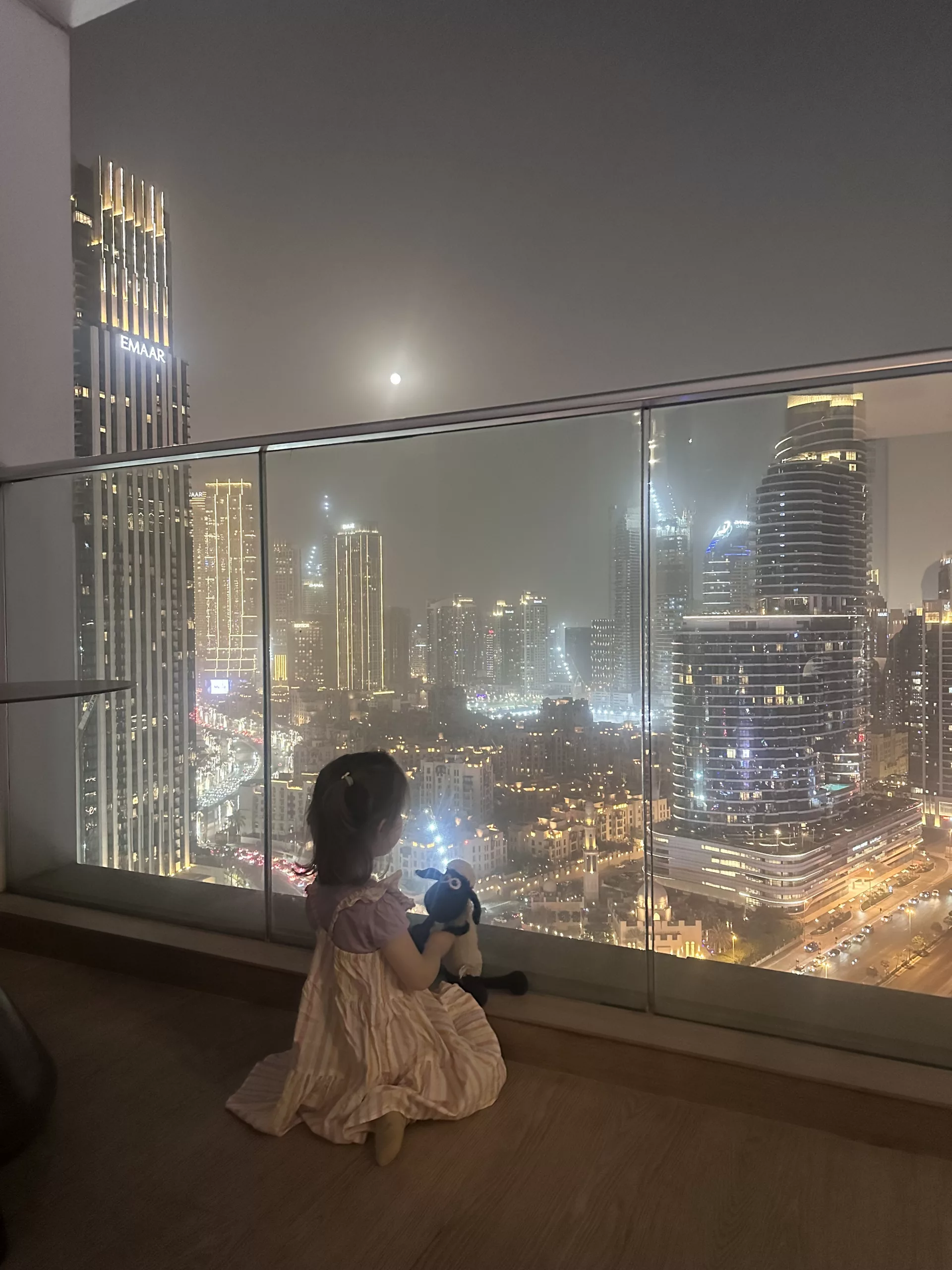 Aussicht von unserem Apartment in Dubai