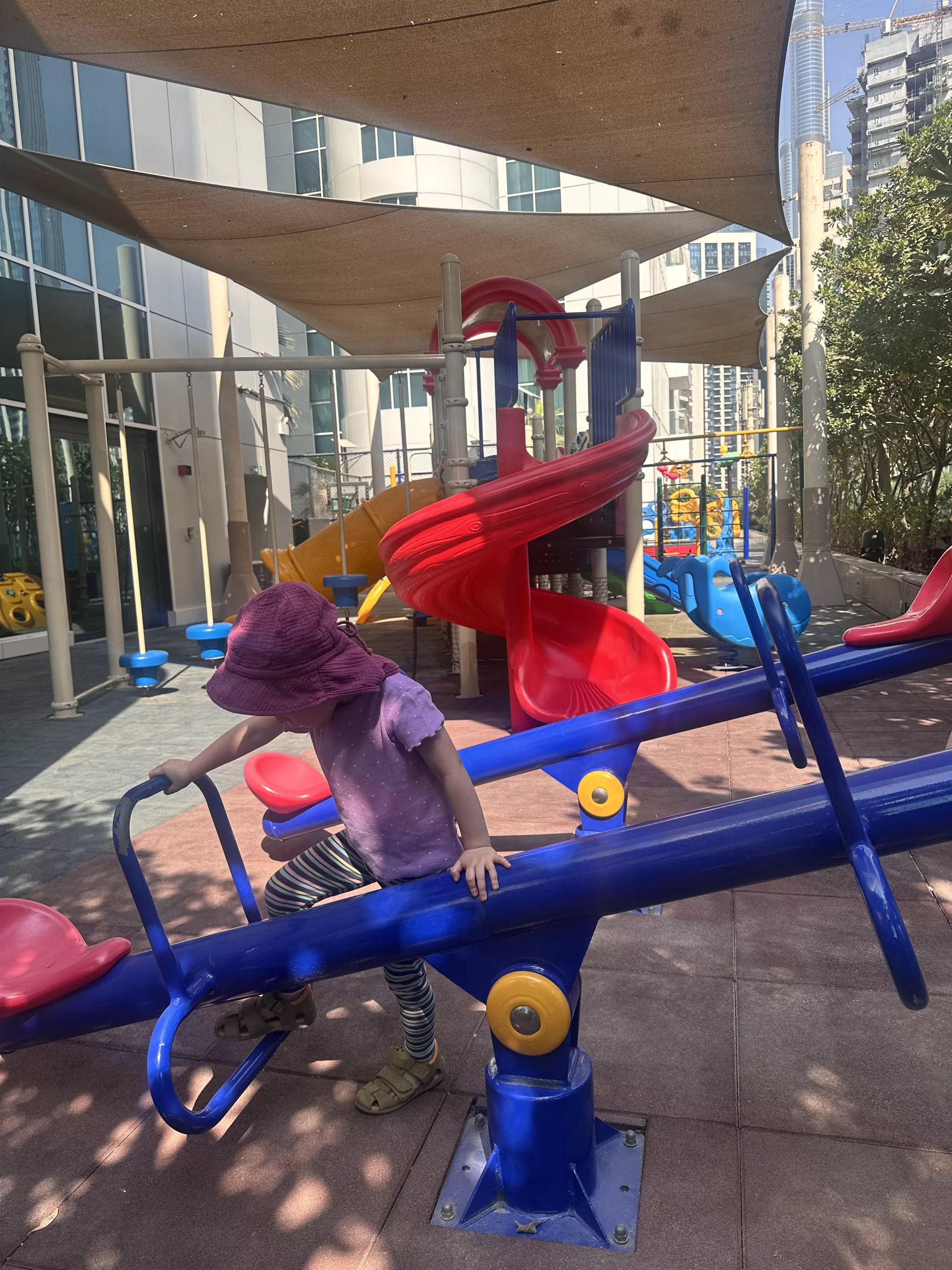 Spielplatz in unserem Hotel in Dubai