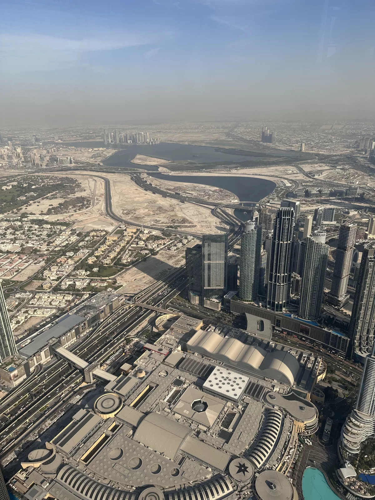 Die Dubai Mall von oben