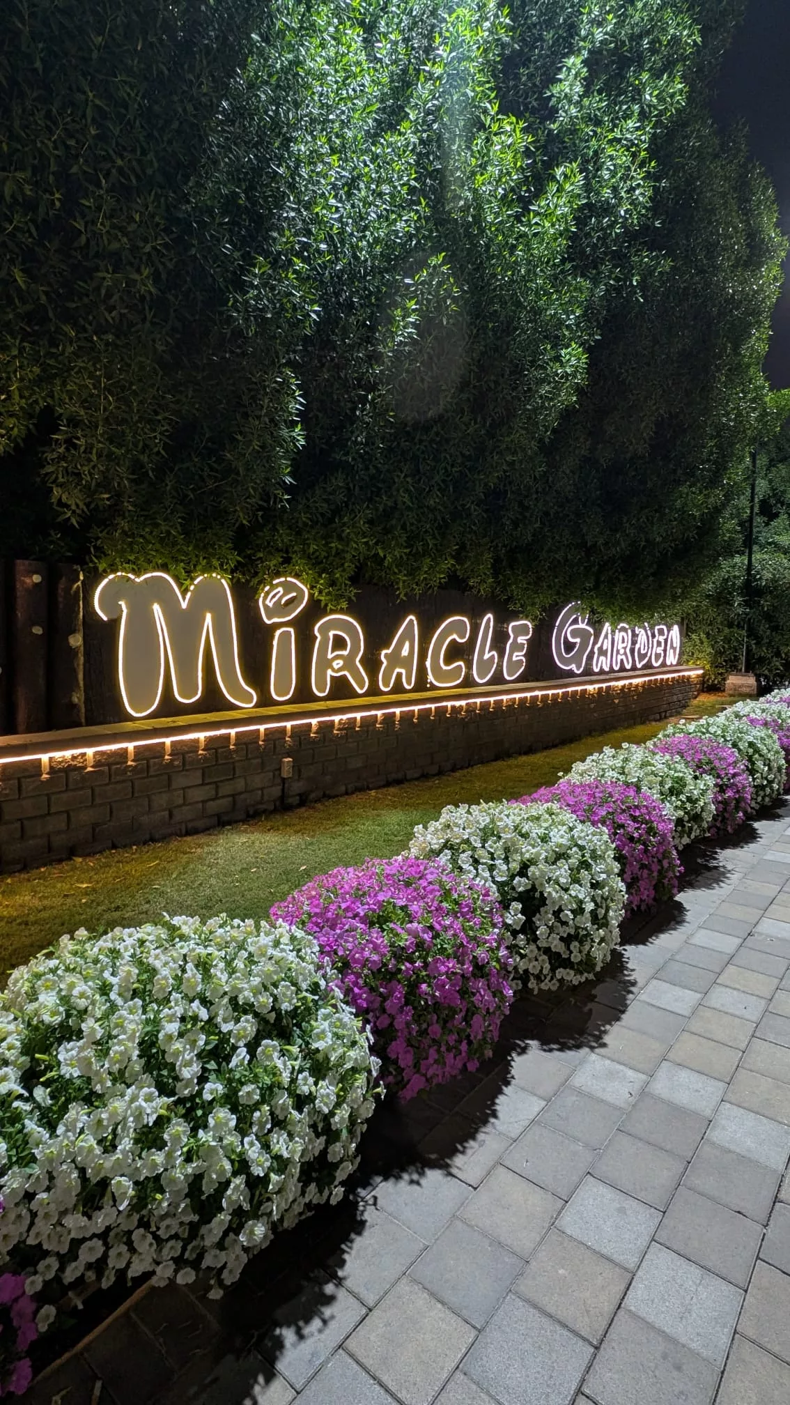 Willkommen im Miracle Garden Dubai