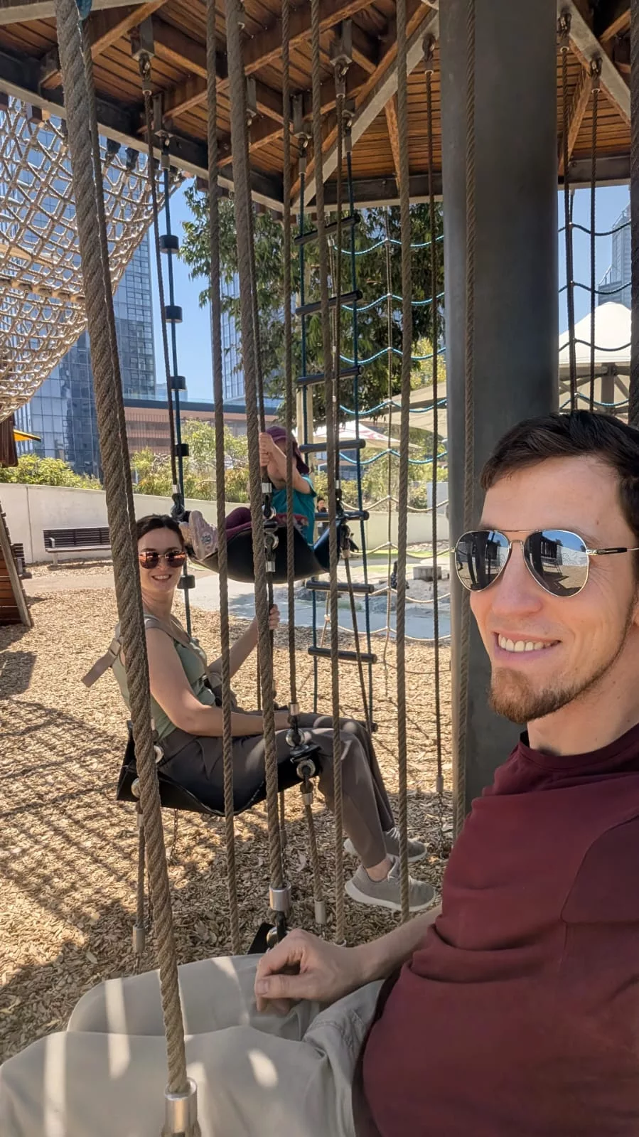 Auch auf der Insel "The Island" gibt es einen schönen Spielplatz