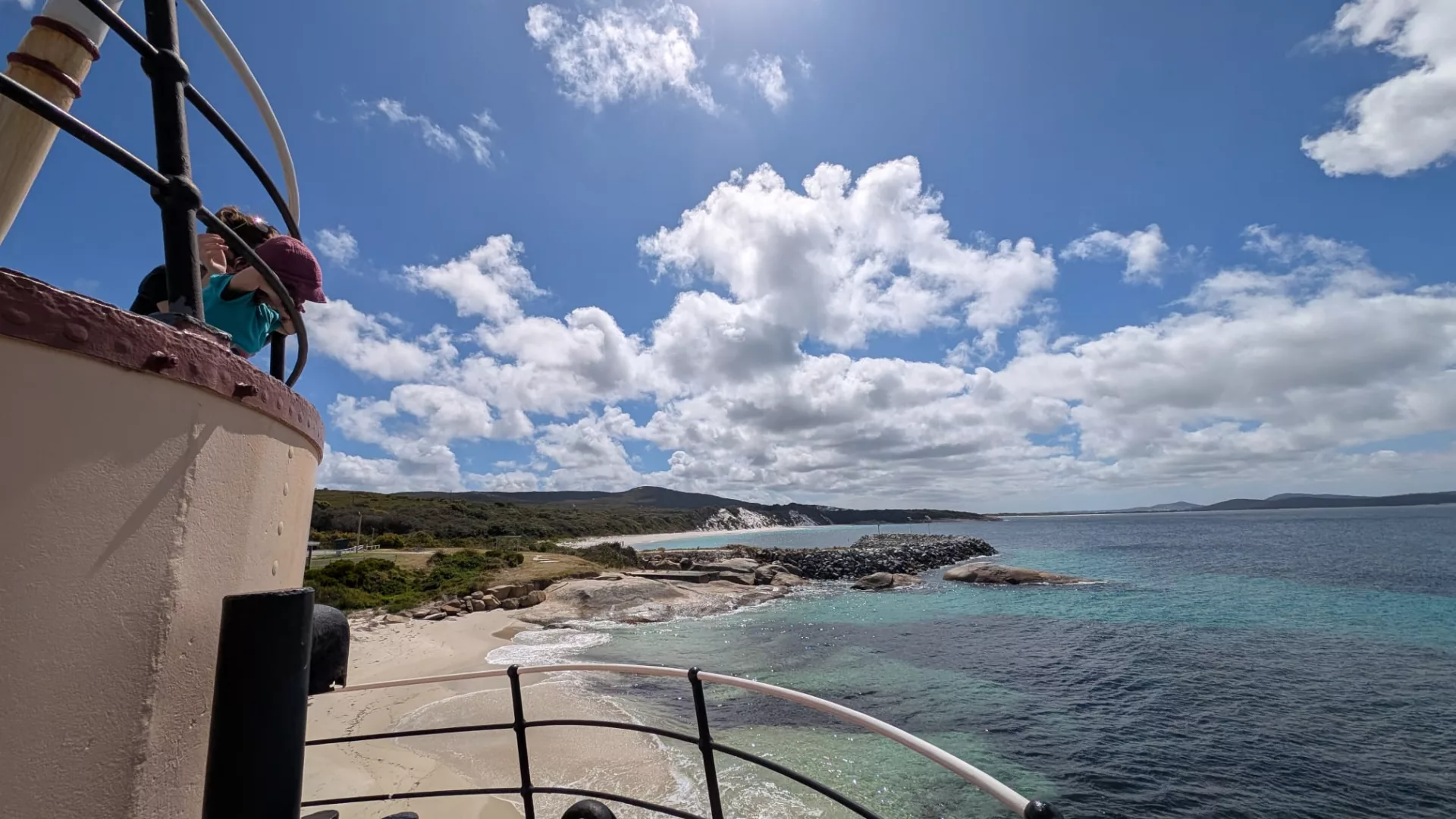 Ausblick vom Schiff auf die Bucht