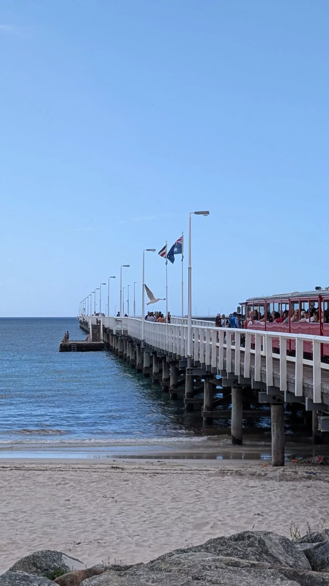 Der Busselton Jetty mit Zug