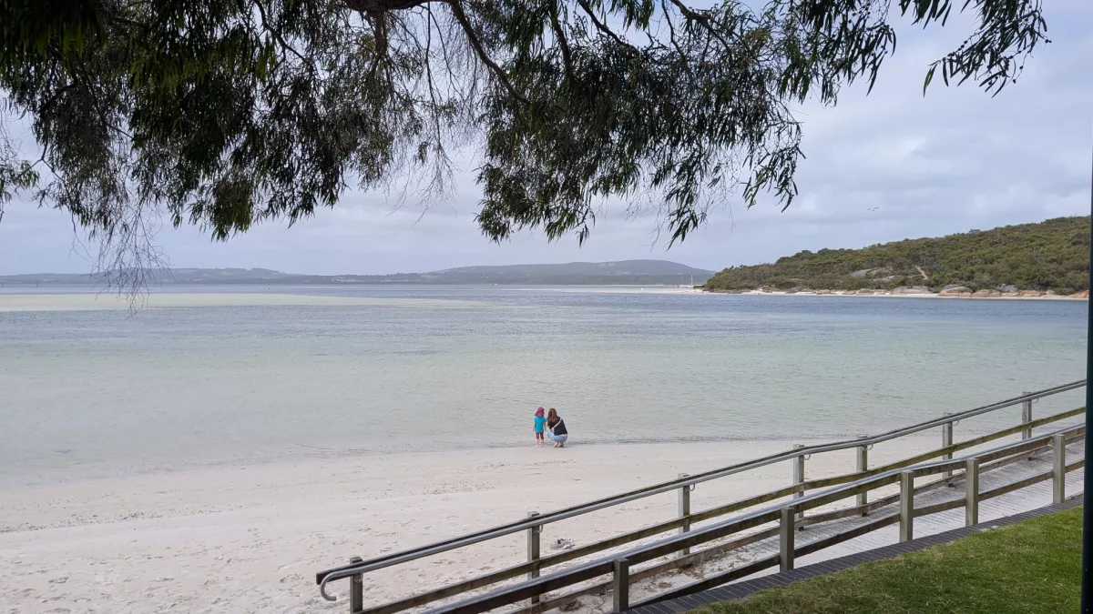 Die Strände waren auf beiden Seiten absolut leer
