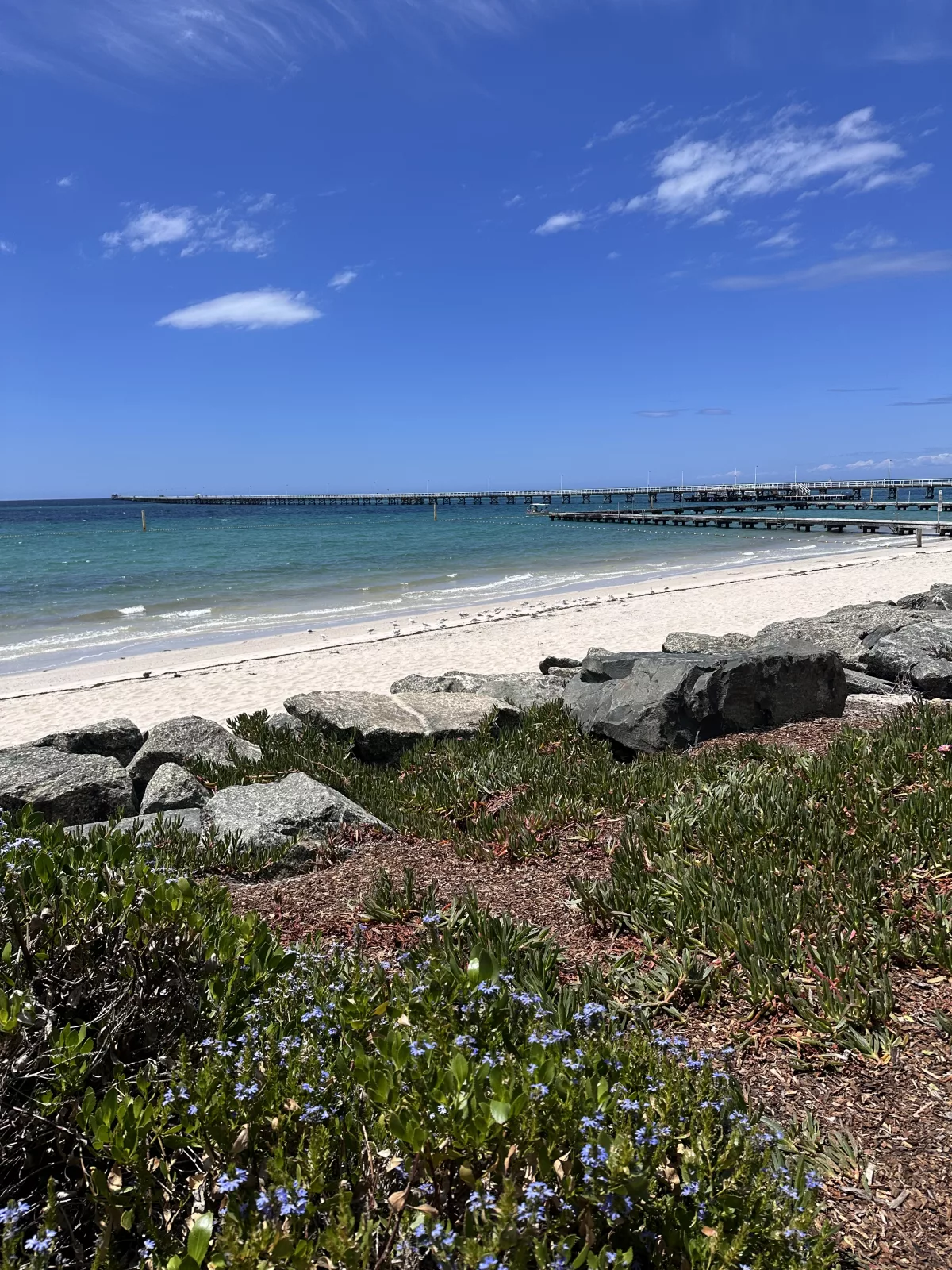 Spaziergang an der Strandpromenade von Busselton