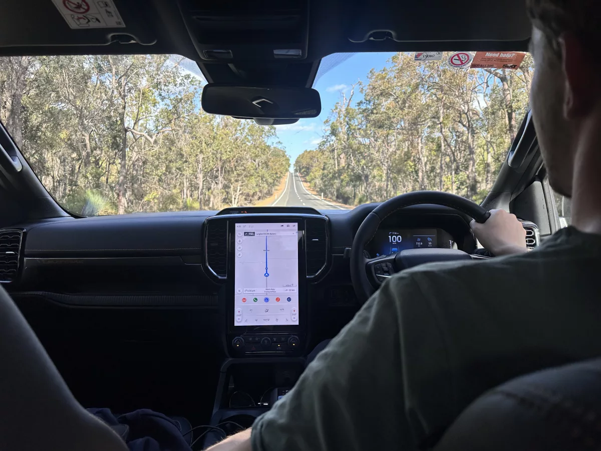 Roadtrip in Australien heißt manchmal hunderte Kilometer nur geradeaus fahren