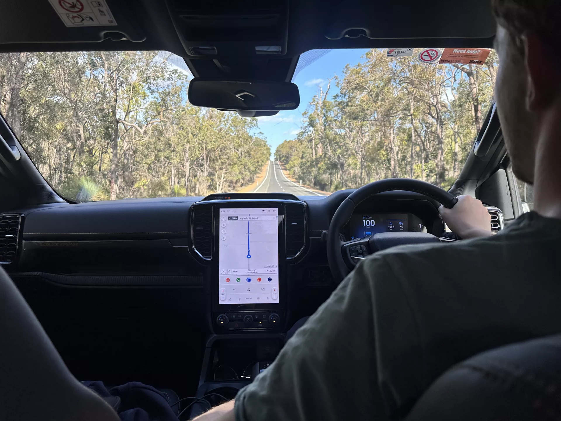Roadtrip in Australien heißt manchmal hunderte Kilometer nur geradeaus fahren