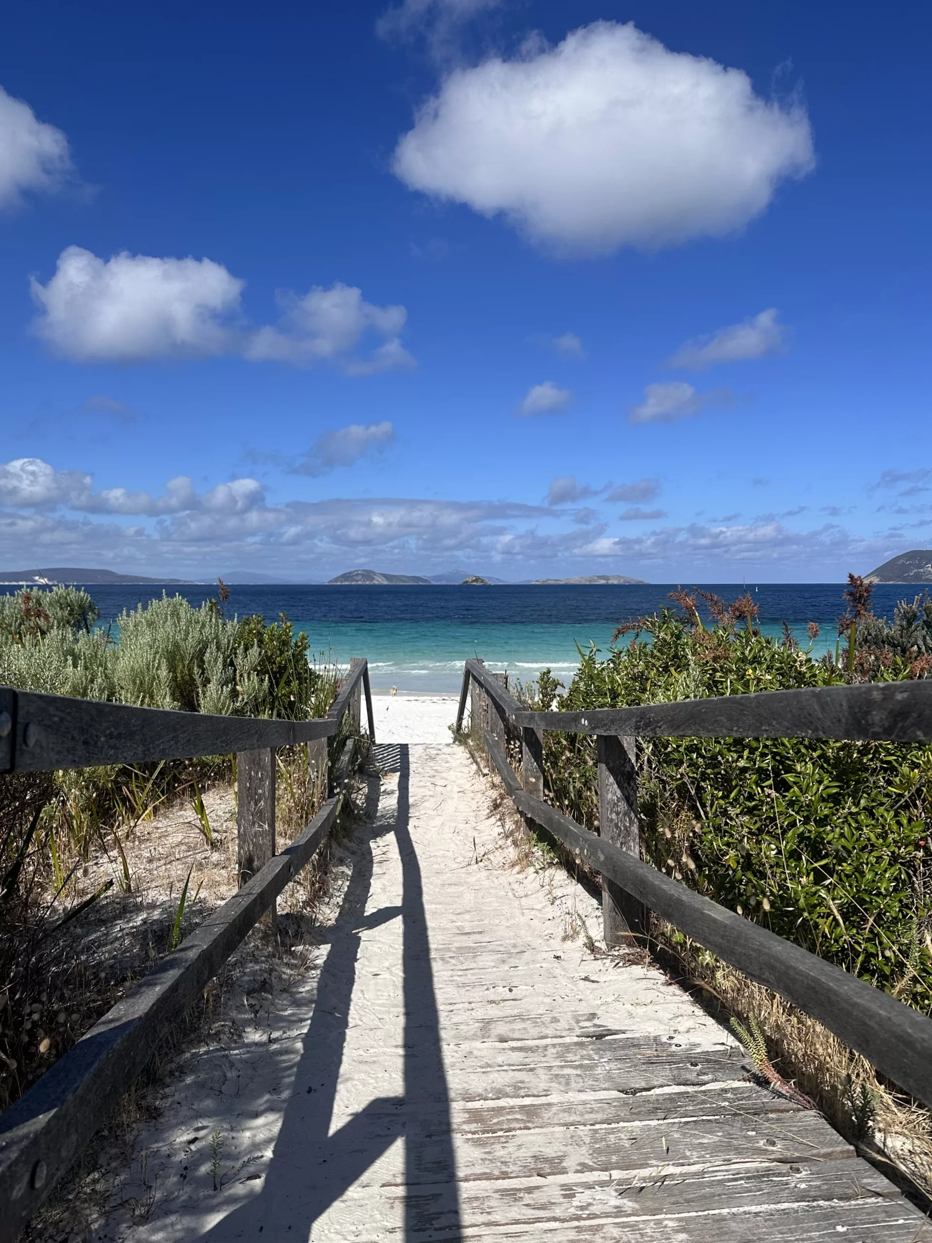 Eingang zum Goode Beach in Westaustralien