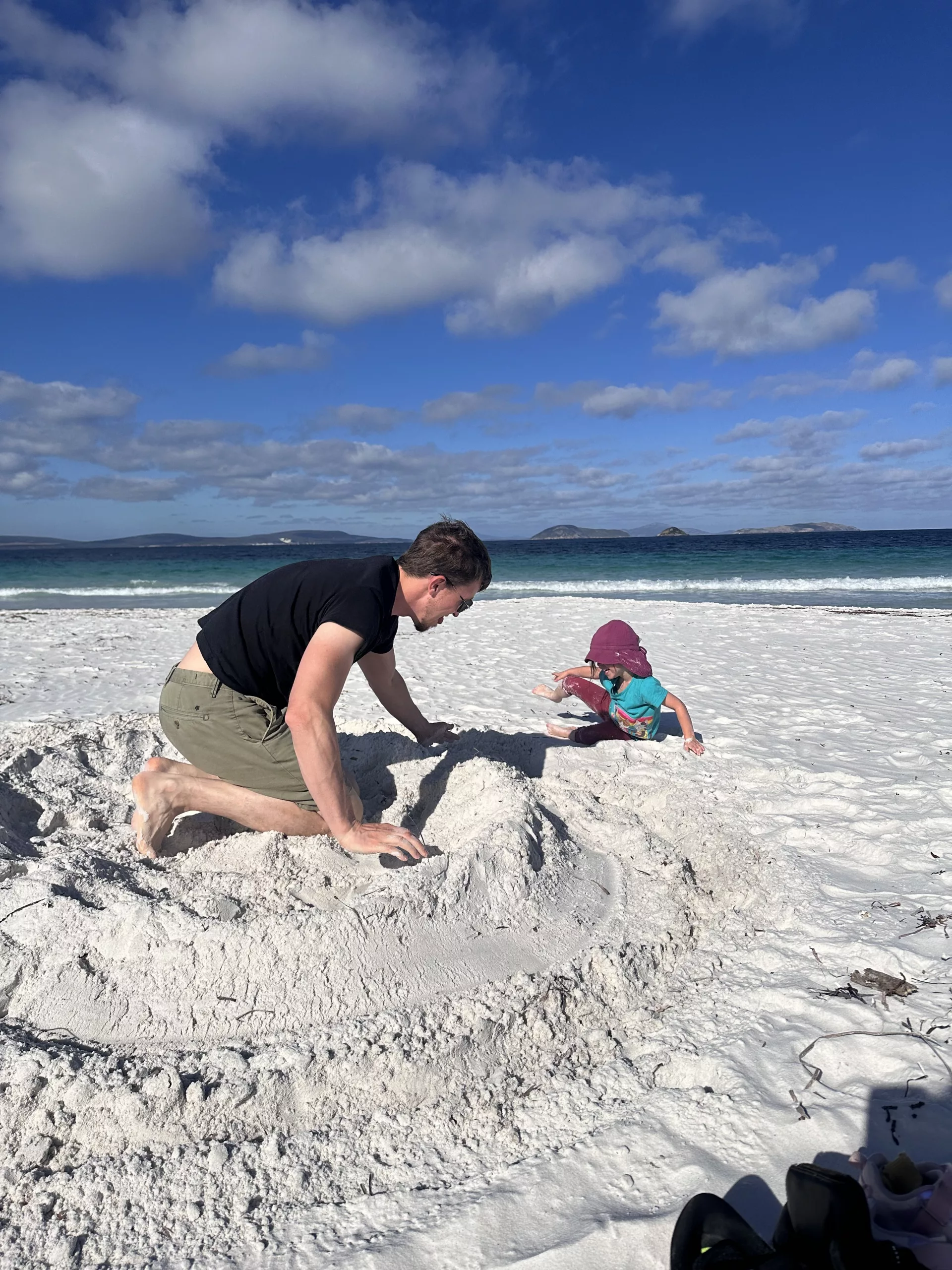 Riesige Sandburgen kann man hier ungestört bauen