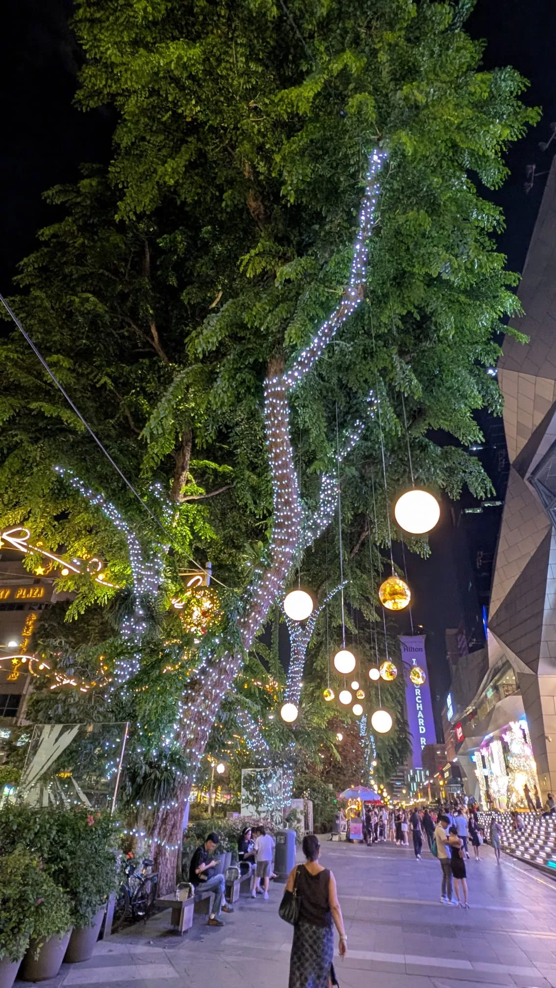 Die Orchard Road im Weihnachtsdesign Die Orchard Road im Weihnachtsdesign