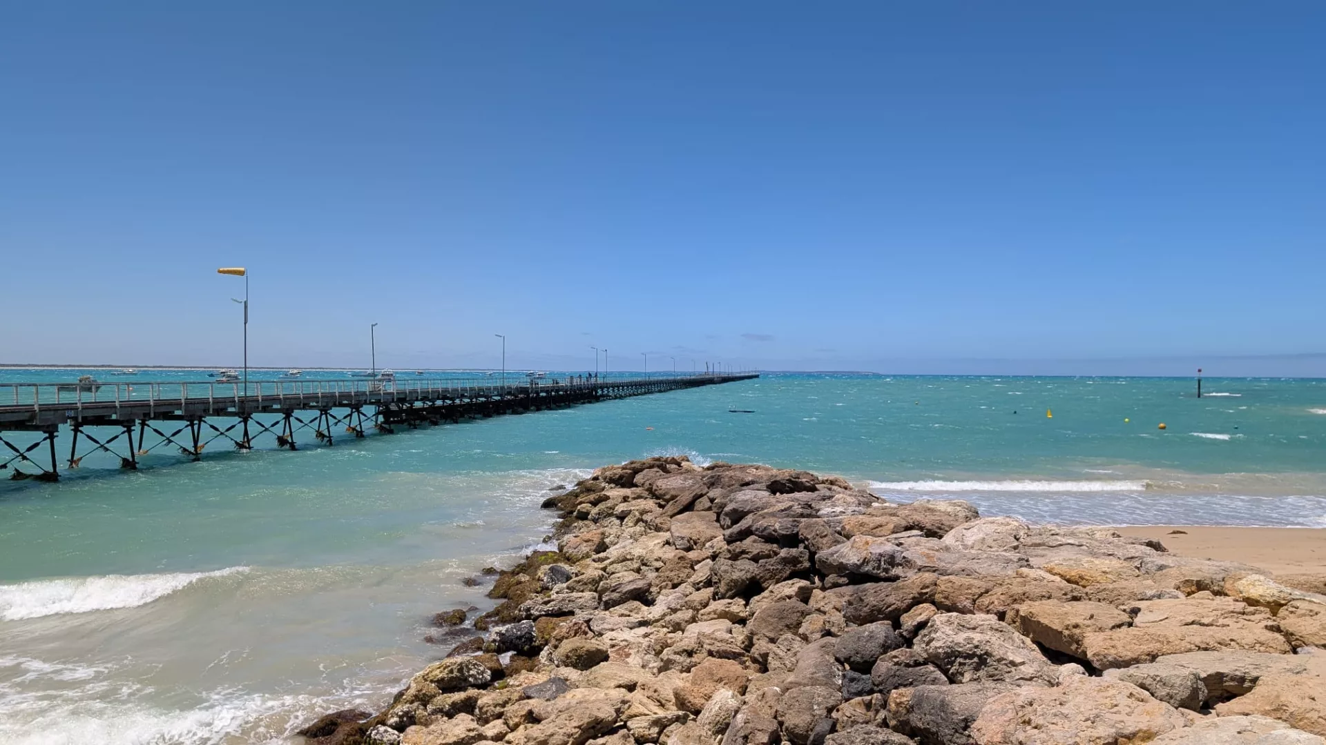 In Beachport war das Wasser unfassbar schön hellblau