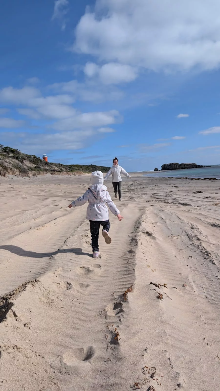Strand und Leuchtturm von Cape Banks