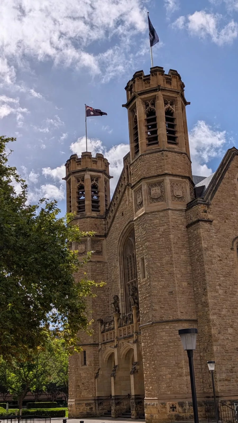 Wunderschöne alte Gebäude der Universität Adelaide