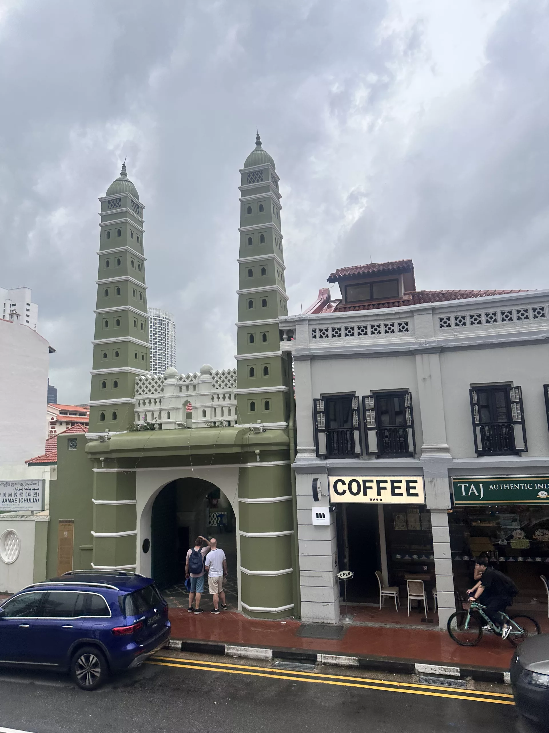 Die Jamae Moschee in Chinatown Singapur