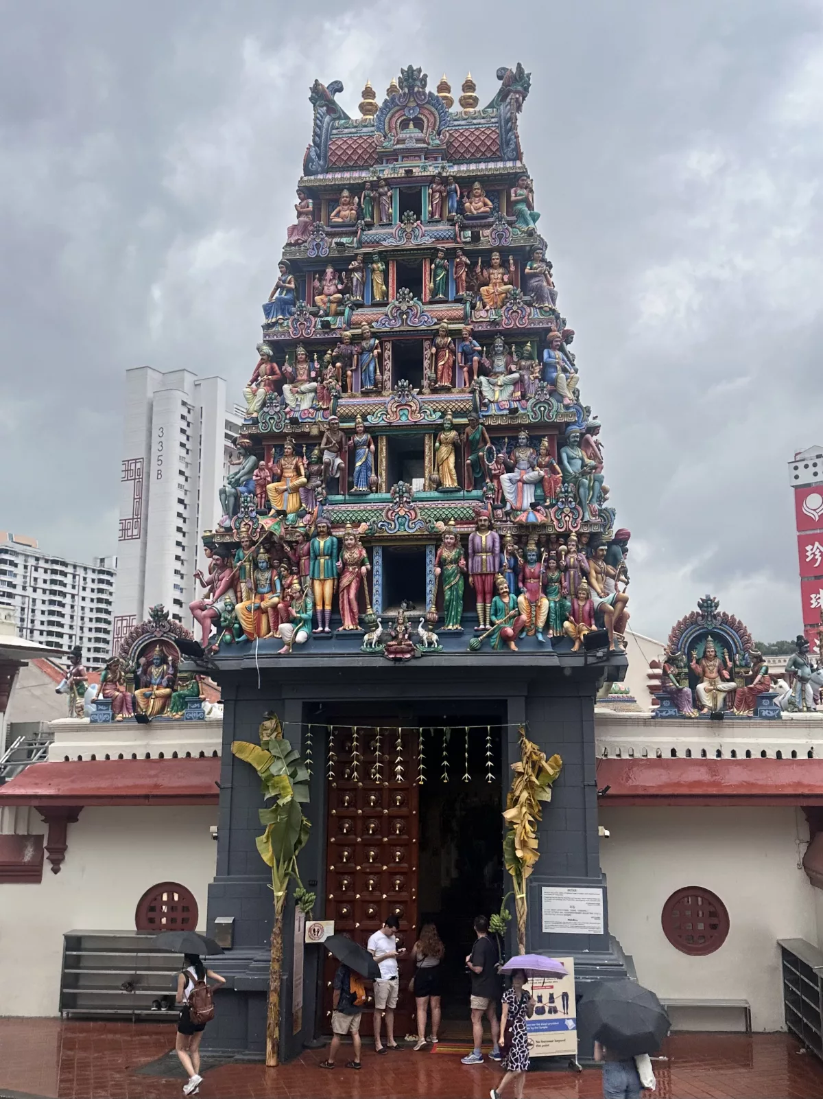 Sri Mariammam Tempel in Chinatown Singapur Sri Mariammam Tempel in Chinatown Singapur