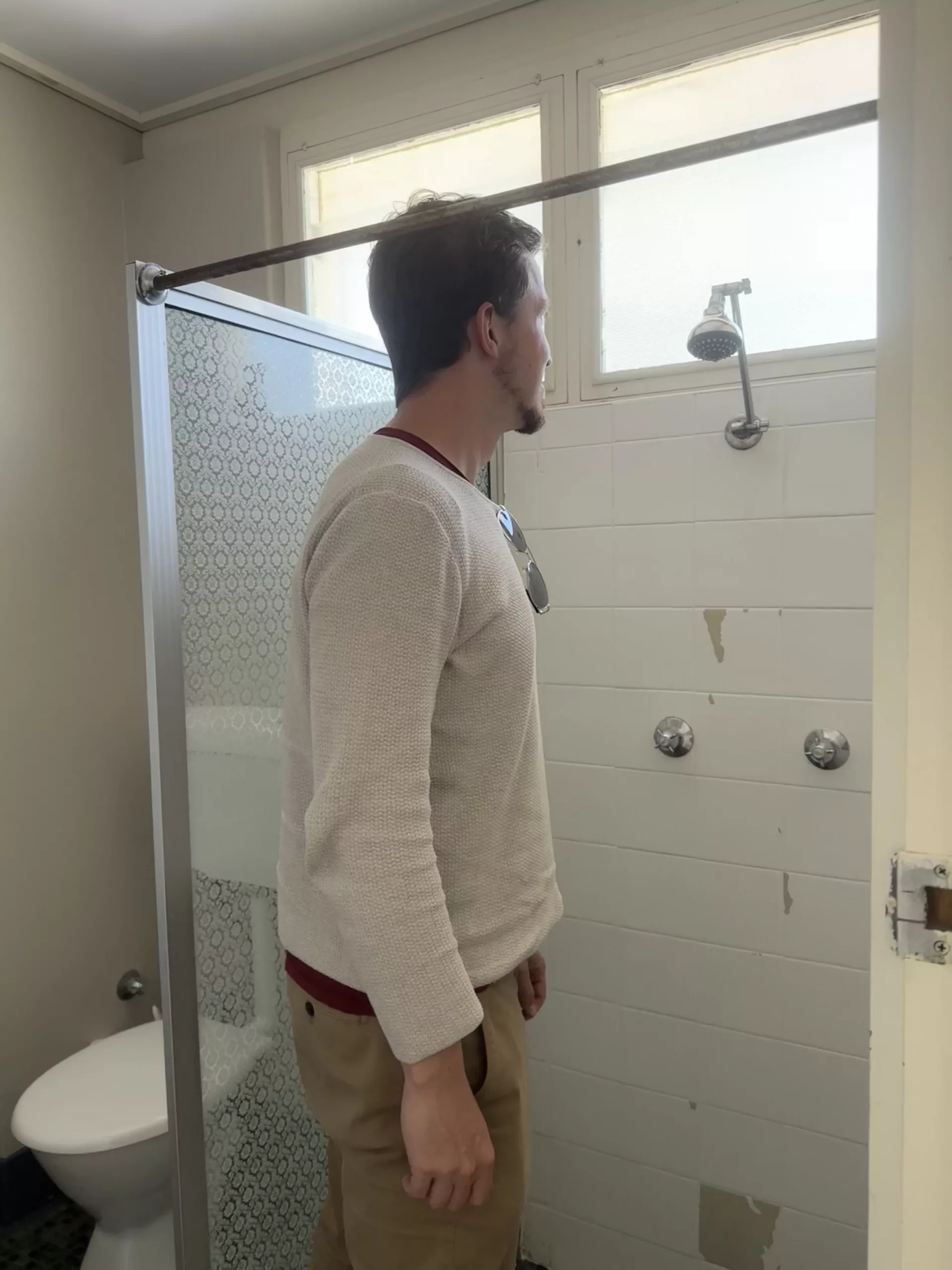 Im Motel gab es leider keine Dusche für Olis Größe ;)