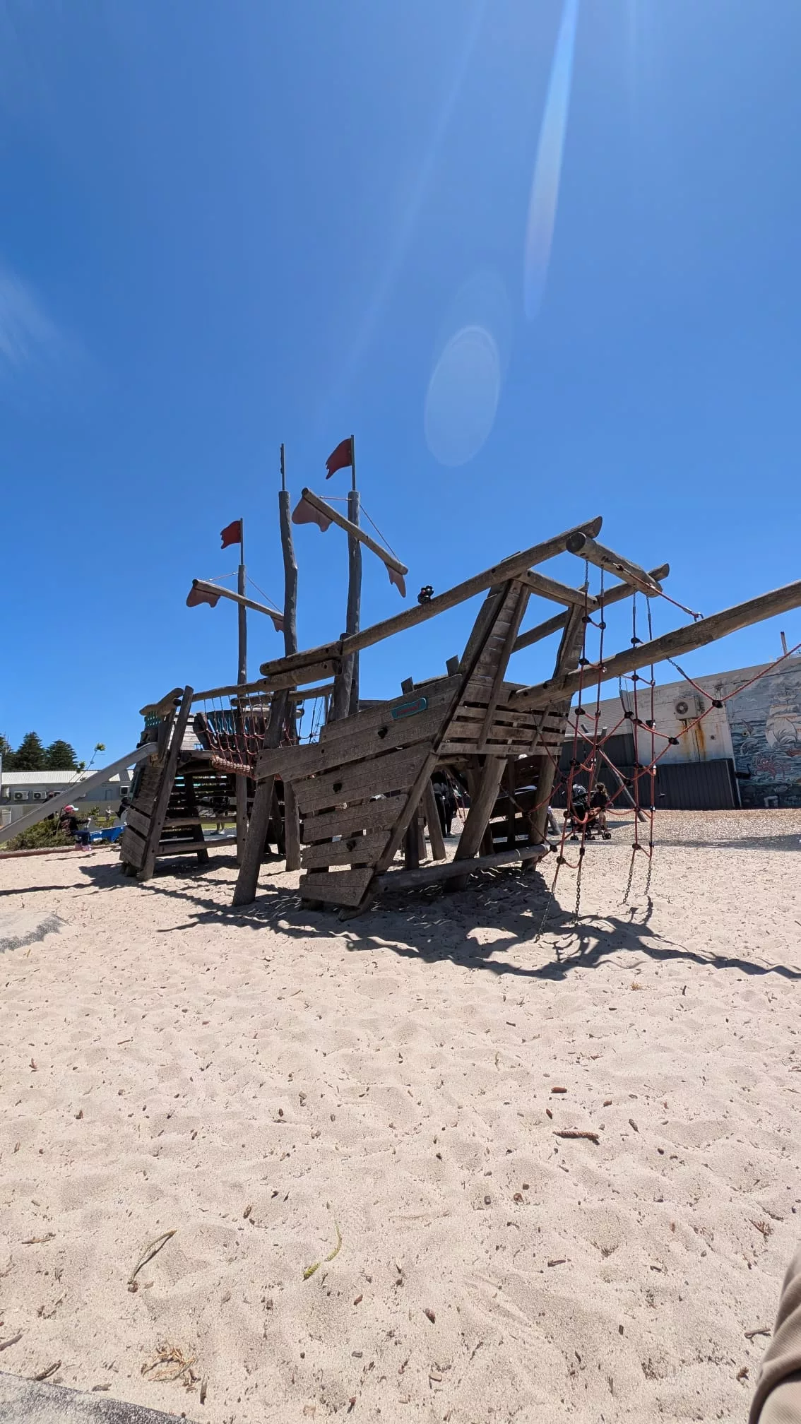 Ein Teil des Spielplatzes am Strand von Beachport