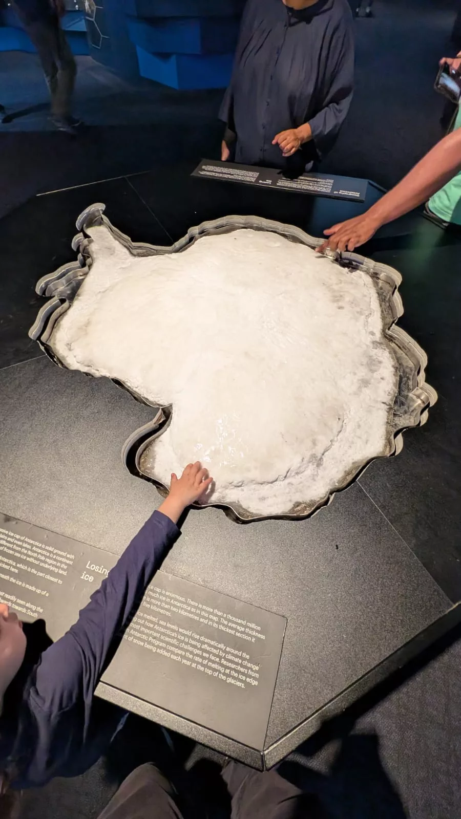 Ein Ausstellungsraum beschäftigt sich mit der Antarktis und den südlichen Polarregionen Ein Ausstellungsraum beschäftigt sich mit der Antarktis und den südlichen Polarregionen