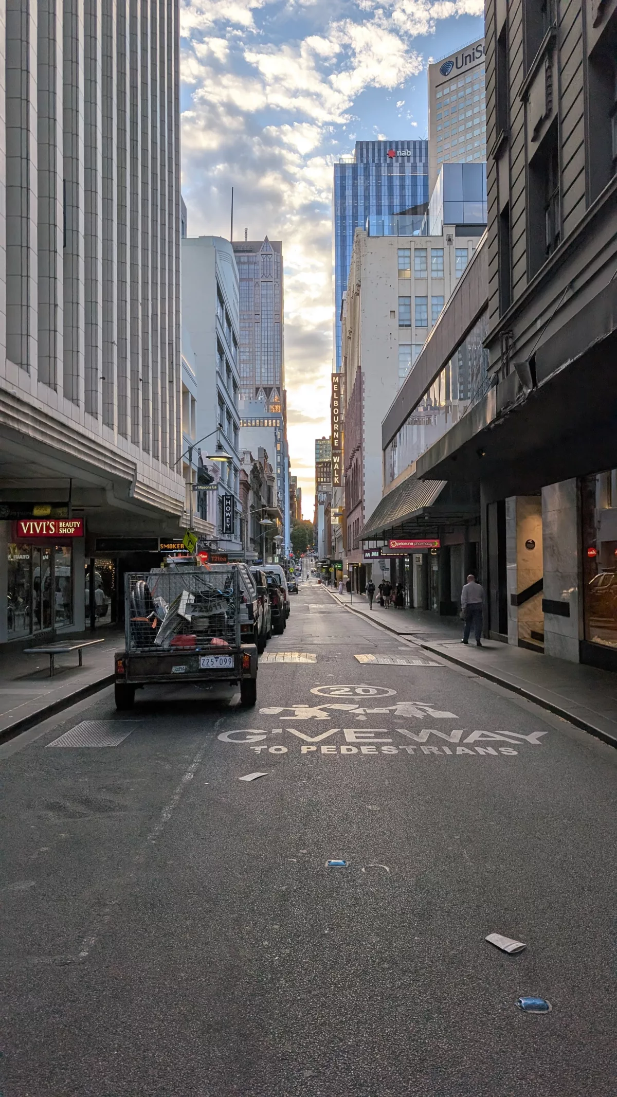 Straße in Melbourne, Australien