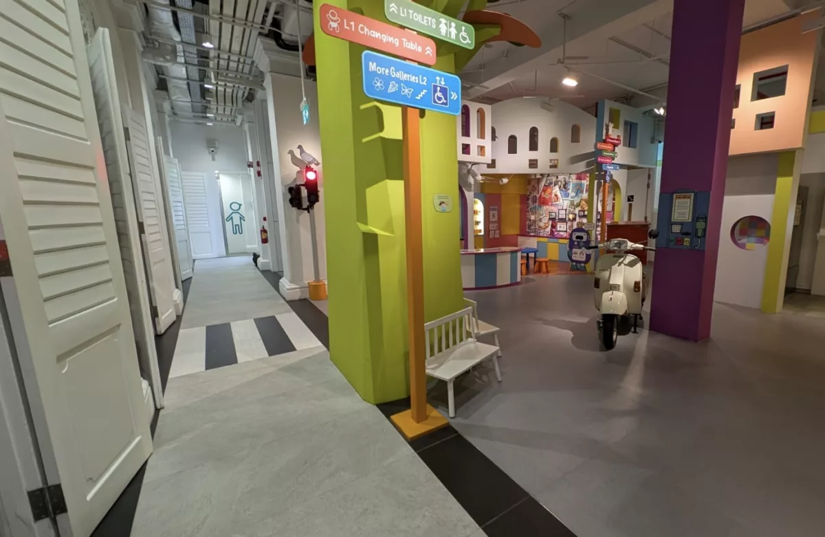 Willkommen im Children's Museum Singapur Erste Etage des Children's Museum Singapur