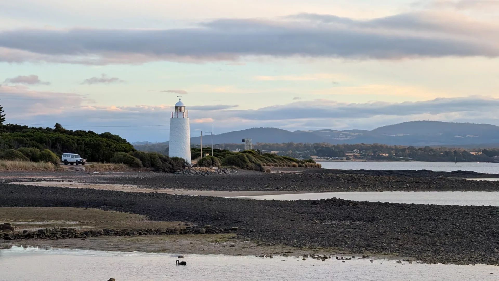 Blick auf den Leuchtturm von Low Head