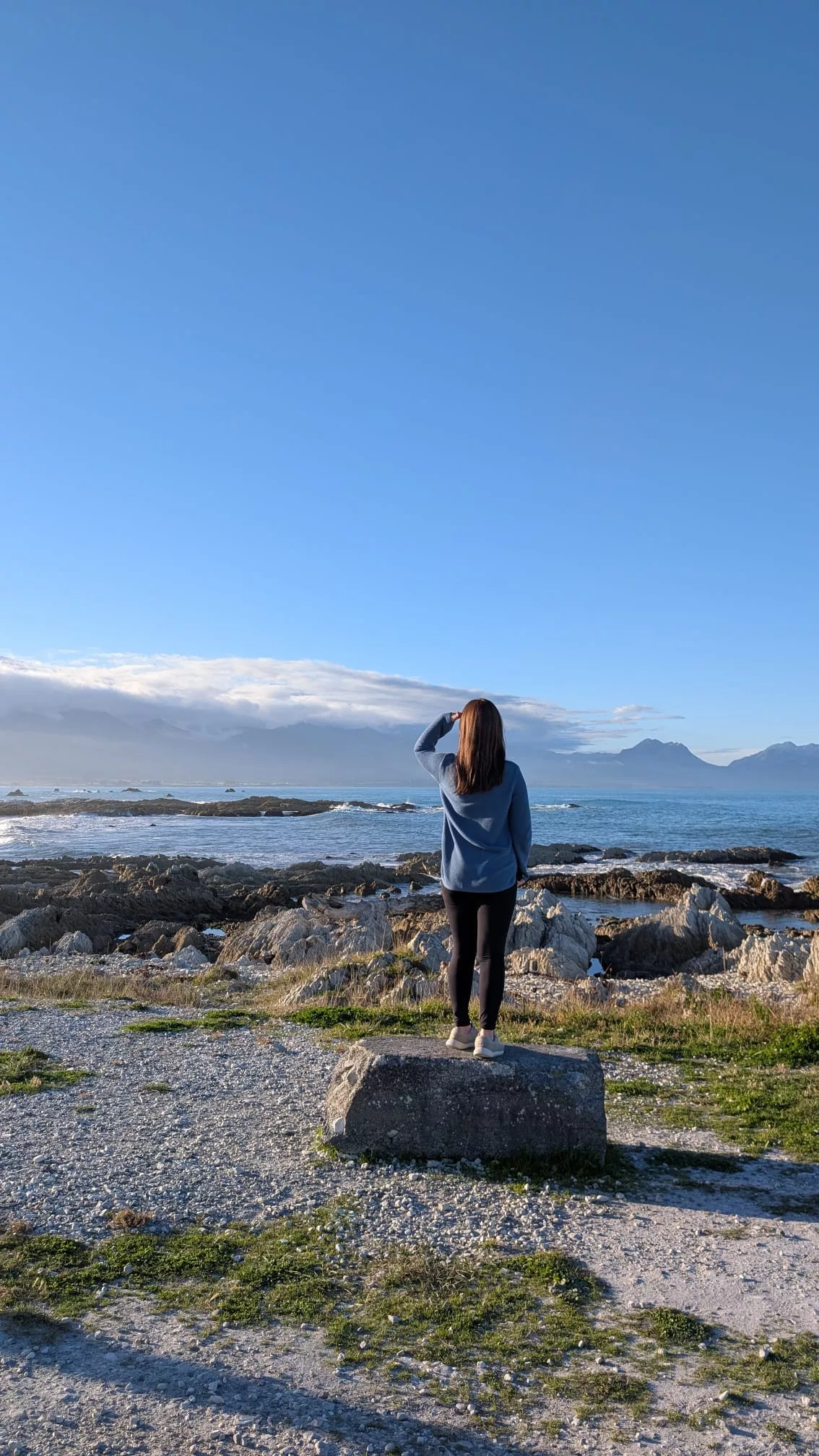 Aussicht genießen in Kaikoura