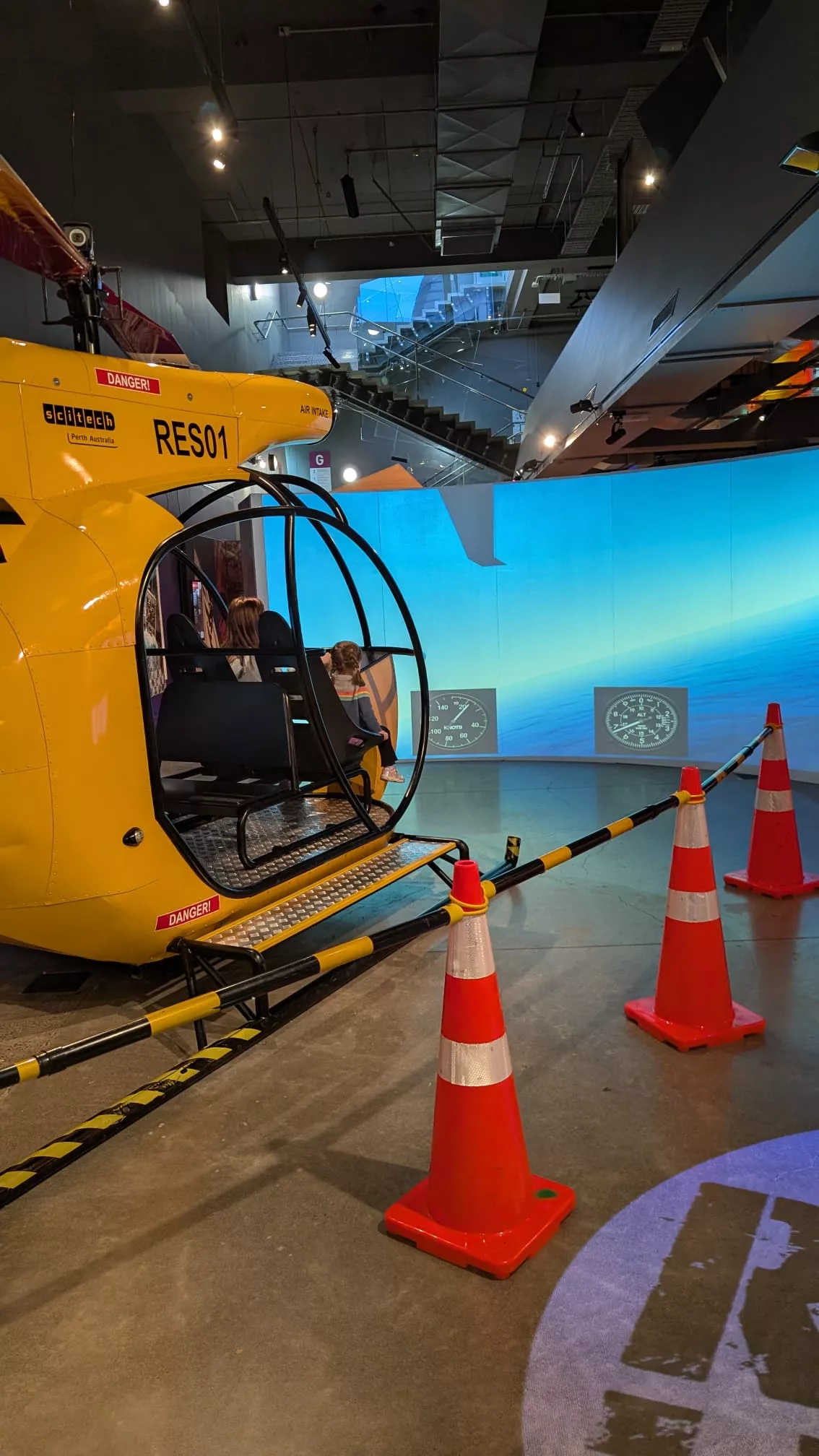 Wir haben sogar (virtuell) einen Hubschrauber gesteuert