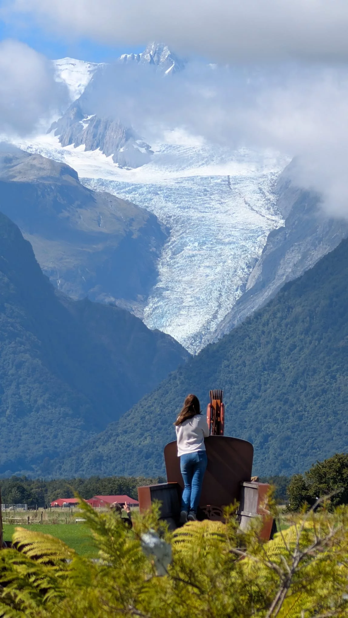 Beeindruckender Anblick des Fox Glaciers